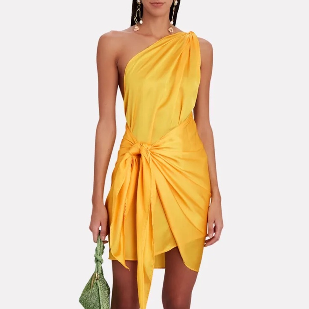 BAOBAB Marea One-Shoulder Satin Mini Dress